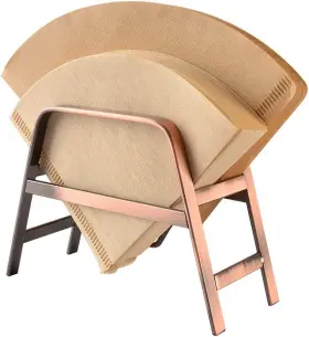 Cafemasy 313111066026 Coffee Filter Holder Retro Copper Paper Rack Stand