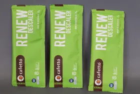 Cafetto 345941102880 Renew Descaler Coffee Machine Cleaning Powder 3 Single Use Packets