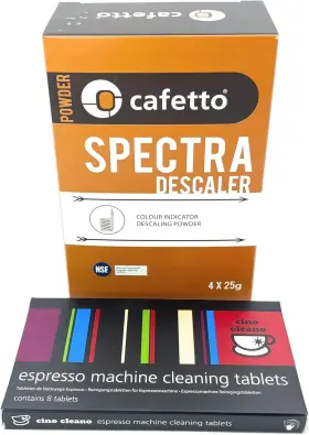 8541892896 Cafetto Cino Cleano Espresso Machine Cleaning And Descaling 8 Tablets 4 Sachets