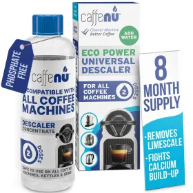 130100001 Caffenu Universal Coffee Machine Descaler Liquid - 2 Uses Compatible With Nespresso
