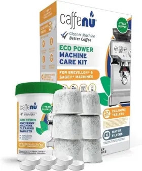 Cfck-brv365 Caffenu Breville Compatible Cleaning Tablets And Water Filter. 52 Espresso Machine Cleanin