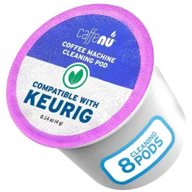 Cfkp008 Caffenu Keurig Cleaning Pods - Eco-friendly Rinse Kit 8 For 1.0 And 2.0 Makers