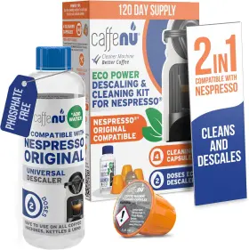 Tm-cfck-nc01 Caffenu Nespresso Compatible Descaling Kit And Cleaning Pods. 2 Use Solution 4