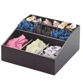 1714-96 Cal-mil Midnight Bamboo Coffee Condiment Organizer