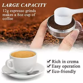 Capmesso 925249709146 Coffee Capsule Reusable Vertuoline Pod Refillable Vertuo Stainless #3