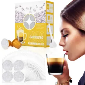 Capmesso 925249797730 Espresso Foils And Refillable Capsulesseal Lids To Reusable Capsules Coffee Pod