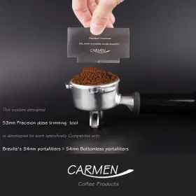 Carmen Coffee Products 638457618334 53mm Distributor/leveler And Espresso Distribution Tool Fits For 54mm #2