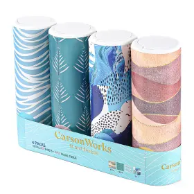 Ct-23000 Carsonworks Car Tissues Cylinder 4 Packs Round Tissue Box Holder Fit For Cup