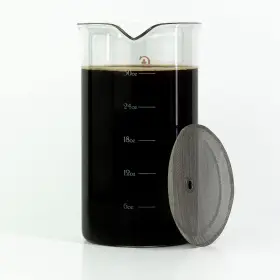 Ccc Cafe Crush Club 641171694041 French Press Replacement Glass With Steel Filters By - Fire Hardened Borosili