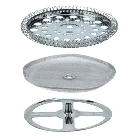 Ccc Cafe Crush Club 719104151685 French Press Filter Parts - 3 Pcs Stainless Steel Set Containing Spiral Disk