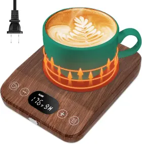 Cb-ds1211-m Cerobear Coffee Mug Warmer Auto On/off Upgrade Gravity-induction Wood Grain