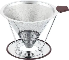 Chdexu 751491182279 Pour Over Coffee Filter Stainless Steel Dripper With Stand Paper