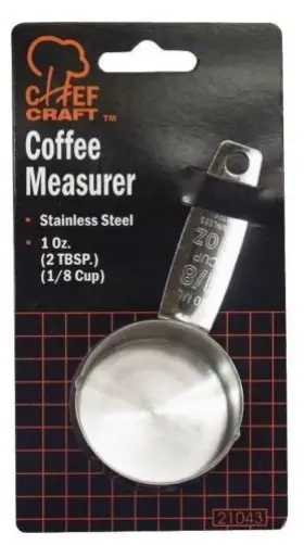 Chef Craft 752418164705 1 Stainless Steel Silver Coffee Scoop/ Measure Spoon 1/8 Inch