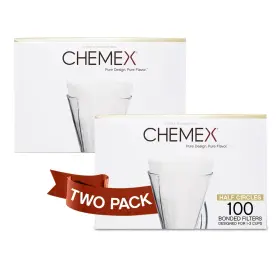 Chemex 028068001098 Bonded Filter - Half Moon 100 Ct 2 Pack Exclusive Packaging