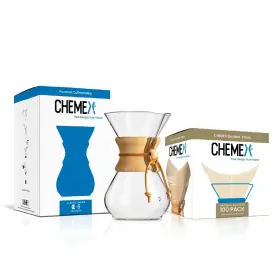 B017m89j1i Chemex Bundle 6-cup Classic Coffeemaker 100 Filters - Exclusive Packaging