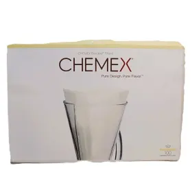 Chemfcs-100 Chemex Bonded Filters Half Moon 100 Ct For 3 Cup Pour-over Glass Coffee Maker