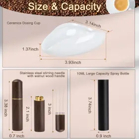 China 313040413458 Coffee Bean Dosing Cup And Rdt Spray Bottle Espresso Stirrer 6 Needles W #2