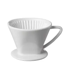Cilio 781147575728 Porcelain Coffee Filter/holder Pour-over 2/small White