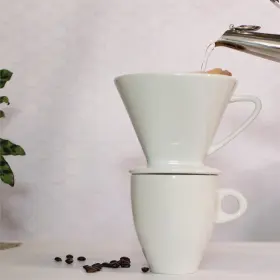 C104943 Cilio 885413115189 Porcelain Coffee Filter/holder Pour-over #4/medium White #3