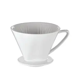 C104943 Cilio 885413115189 Porcelain Coffee Filter/holder Pour-over #4/medium White