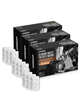 Cleanhike 850015595844 Espresso Machine Cleaning - Heavy Duty 54 Tabs For Breville Jura Miele A