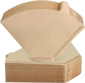 Clinuse 635407315992 600 Count Coffee Filters Premium #4 Cone 8-12 Cup Unbleache Na