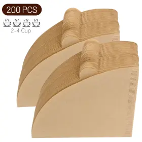 Clinuse 670494523486 Coffee Filters Size 02 Cone Disposable Natural Paper 2-4 Cu #3