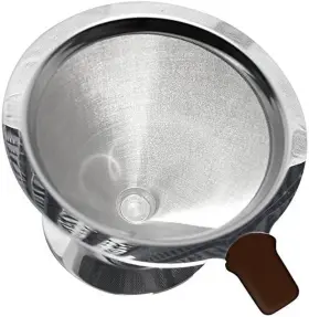 43188-304936 Coffee Pour Over Cone Dripper With Cup Stand - Paperless And Reusable