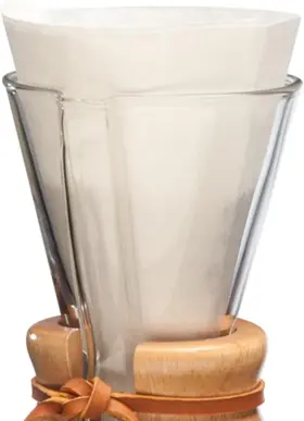 Coffee Maker 445043592533 Chemex Bonded Filter - Half Moon 100 Ct