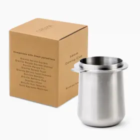 Coffee Products 445012225233 54mm Dosing Cup Brushed Silver 100% Stainless Steel Espr