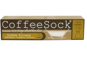 Coffeesock 766150296150 Reusable Organic Cotton Coffee Filters 2-pack Fits Chemex 3 Cups New