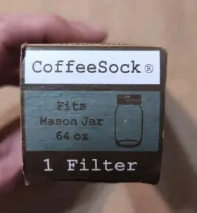 Coffeesock 766150296198 3 Diy Cold Brew Filters Fits A 64oz Mason Jar Made In Usa Open Box #2