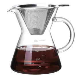 203035 Cofisuki Pour Over Coffee Maker 400ml/13.5oz C-classic Handle