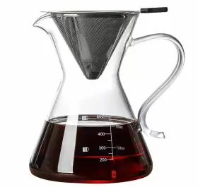 Cofisuki 797241771423 Pour Over Coffee Maker - Elegant Drip With Reusable Sta