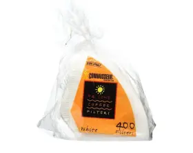 9661 Connaisseur 071287857809 Rockline #4 Cone Coffee Filters 400 Count Item #9661 White