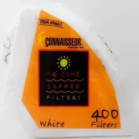 Connaisseur 637122776850 Rockline Industries 4 Cone White Coffee Filters