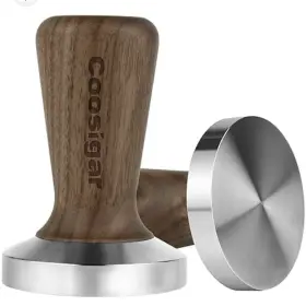 Wet51 Coosigar New 51mm Espresso Tamper Barista Coffee Extraction Tool Wood Steel Base