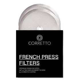 4335885262 Corretto Set Of 2 Replacement French Press Filters For 34 Oz Fine Mesh Fre