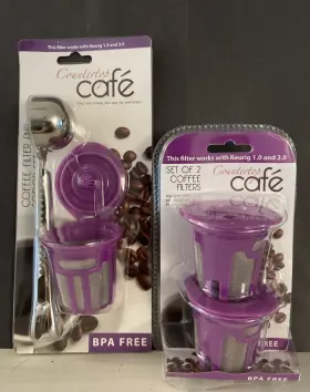 Ctc-0120 Countertop Caf Coffee Filter And Scoop Set 2 Filters For Keurig Machines