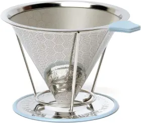 County Line Kitchen 744759072818 Reusable Pour Over Coffee Dripper Paperless Single Cup Brewer Portable