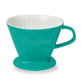 Creano 260123154851 Xxl Porcelain Coffee Dripper Blue - Ceramic Cone Brewer Pour Over Maker