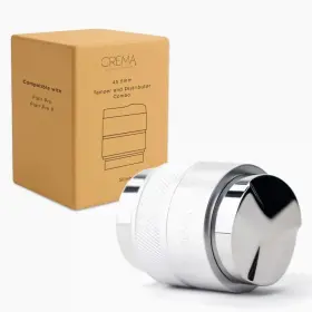Crema 743841216871 Coffee Products 45.5mm Hand Tamper And Distributor V2 For Flair Compatible With