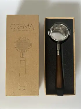 Crema 850033259353 58mm Bottomless Portafilter For Breville Premium Tool With Walnut Handle