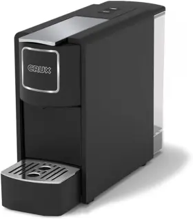 Crux Cm7036a-ul Espresso Machine Nespresso Pods Large Water Tank Drip Tray- Black/silver