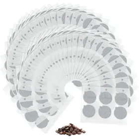 Rim-ctosree-12 Ctosree 204 Pcs Espresso Coffee Capsules Foil Seals Aluminum Lids Stickers To Reuse C