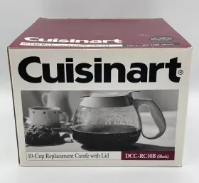 Dcc-rc10w Cuisinart 086279102850 10 Cup Coffee Maker Replacement Carafe With Lid White