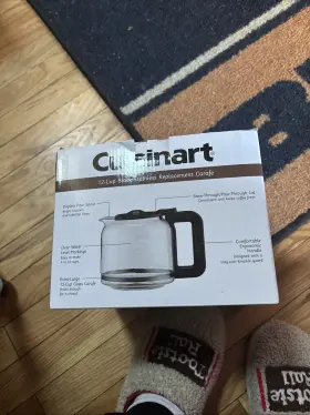 Dcc-1220bkswm Cuisinart 086279219732 12-cup Black Stainless Replacement Carafe