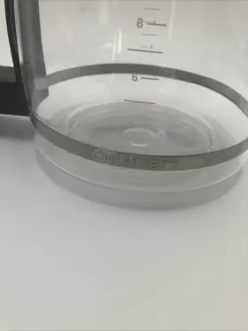 4829 Cuisinart Coffee Pot 12 Cup Replacement Glass Carafe Black Lid Handle #3