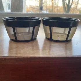 Cuisinart 788643920434 2 Goldtone Reusable Basket Style Universal Coffee Filter For 8-12 Cup Makers