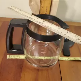 7918fa Cuisinart Oem Coffee Maker Replacement Glass Carafe 12 Cup Pot 6.5 Inch Tall 5.5 W